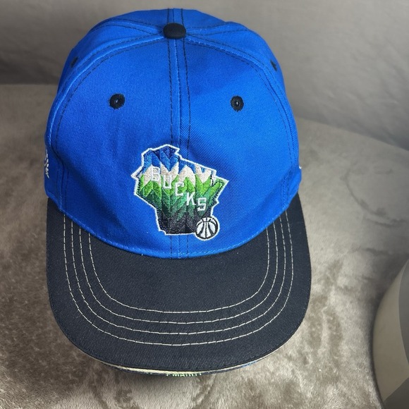 Skyhigh Other - NBA Milwaukee Bucks Jrue Holiday Designed Hat Stadium Giveaway BMO Blue 2021.